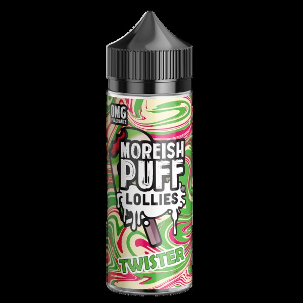 Moreish Puff Lollies Twister 0mg 100ml Short Fill ...