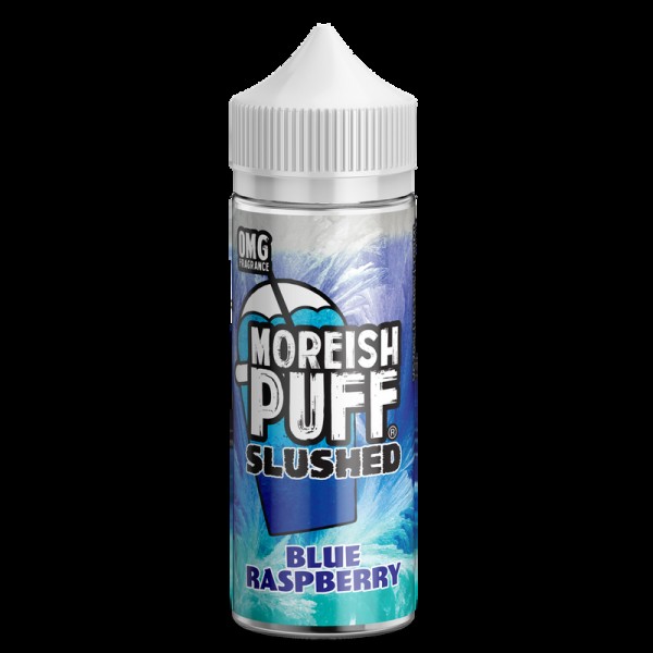 Moreish Puff Slushed Blue Raspberry 0mg 100ml Shor...