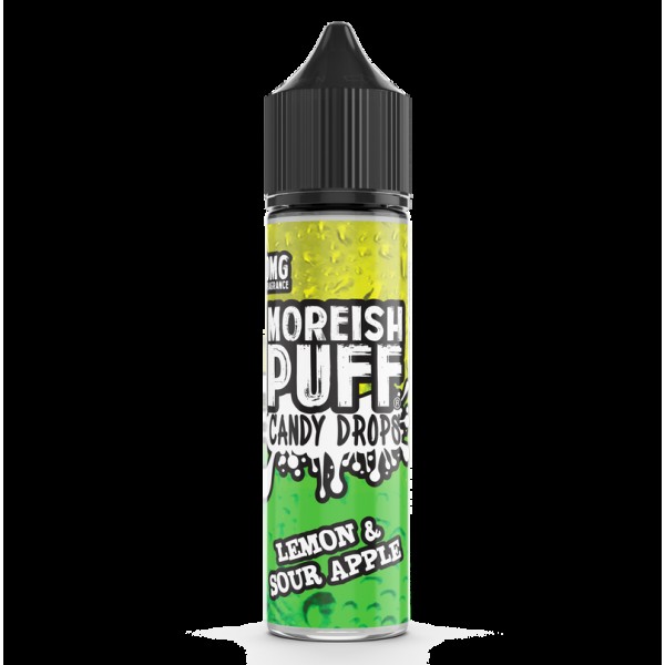 Moreish Puff Candy Drops Lemon & Sour Apple 0mg 50ml Short Fill E-Liquid