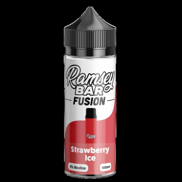 Ramsey Bar Fusion Strawberry Ice 0mg 100ml Short F...