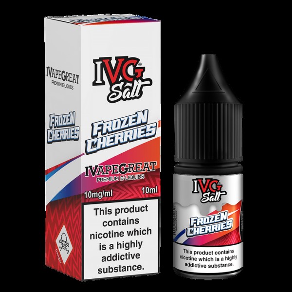 IVG Salt Crushed Frozen Cherries 10ml E-Liquid