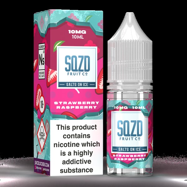 SQZD On Ice: Strawberry Raspberry 10ml Nic Salt