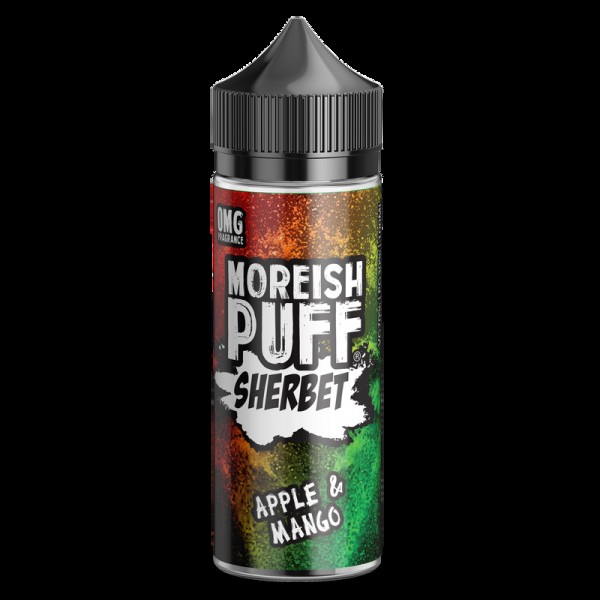 Moreish Puff Sherbet Apple & Mango 0mg 100ml Short Fill E-Liquid