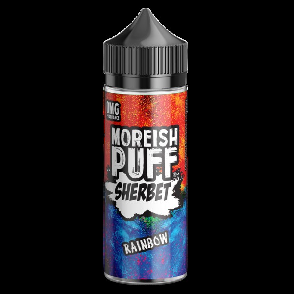 Moreish Puff Sherbet Rainbow 0mg 100ml Short Fill ...