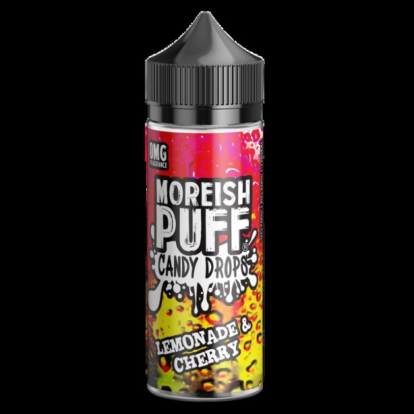 Moreish Puff Candy Drops Lemonade & Cherry 0mg 100ml Short Fill E-Liquid