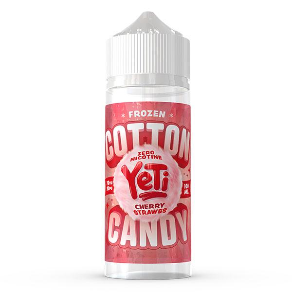 Yeti Cotton Candy: Cherry Strawbs 0mg 100ml Short Fill E-Liquid