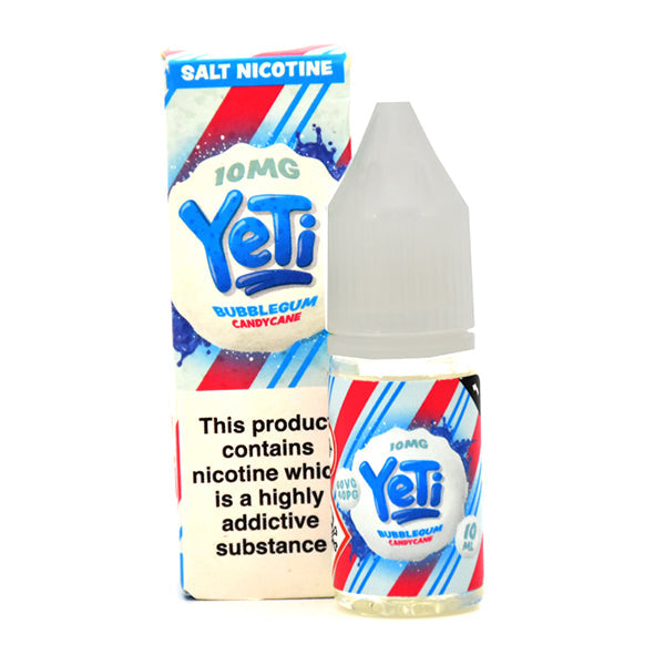 Yeti Bubblegum Candy Cane 10ml Nic Salt