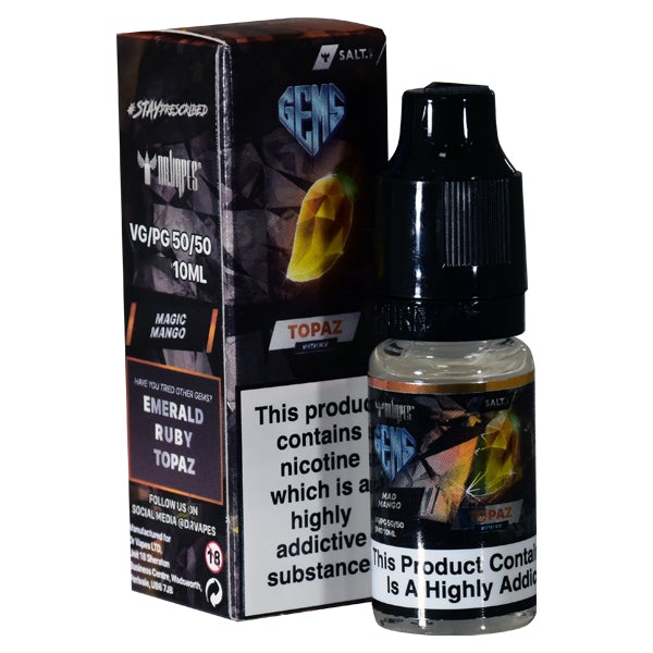 Dr Vapes Gems: Topaz With Ice Mad Mango 10ml Nic S...