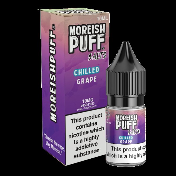 Moreish Puff Salts Grape Chilled 10ml Nic Salt