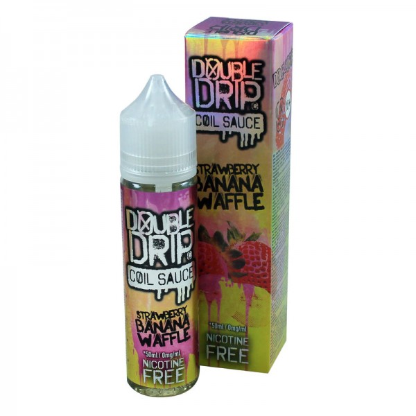 Double Drip Strawberry Banana Waffle 50ml Short Fill - 0mg