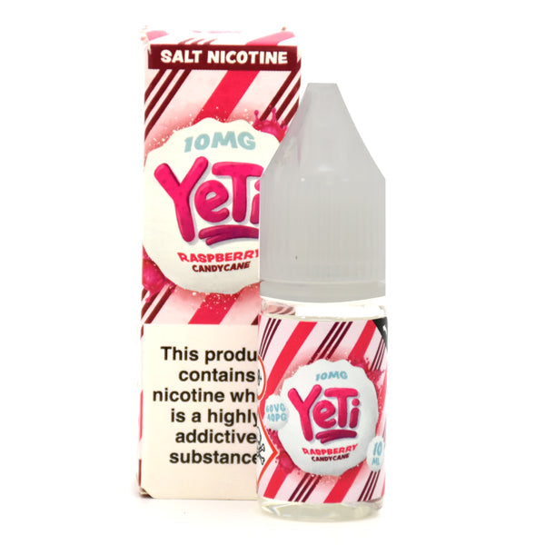 Yeti Raspberry Candy Cane 10ml Nic Salt