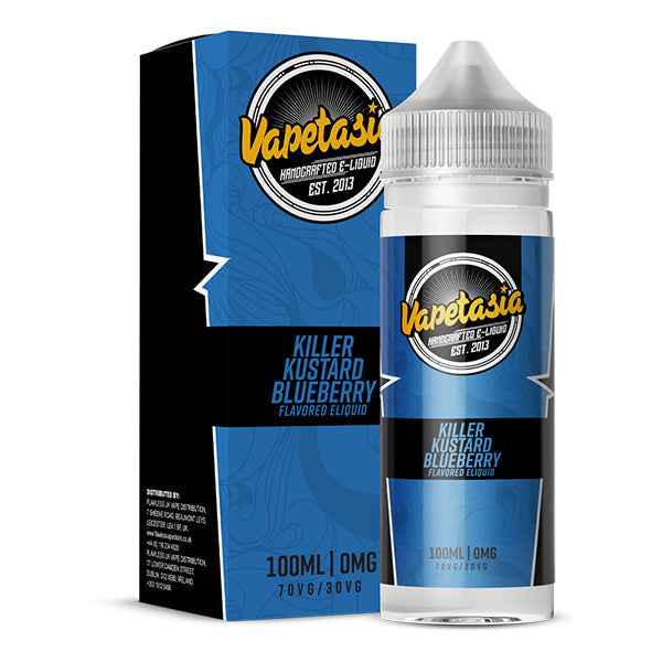 Vapetasia Killer Kustard Blueberry 0mg 100ml Short...