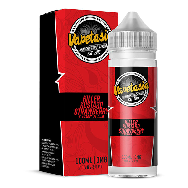 Vapetasia Killer Kustard Strawberry 0mg 100ml Short Fill E-Liquid