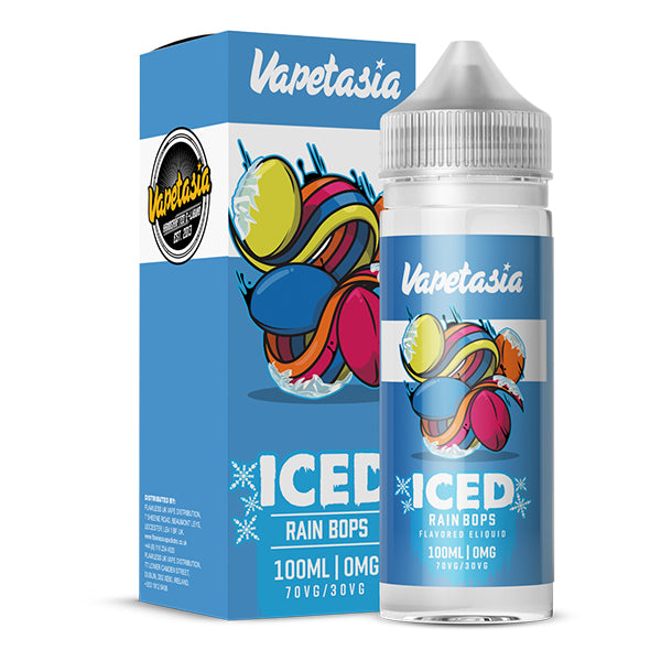 Vapetasia ICED Rain Bops 0mg 100ml Short Fill E-Li...