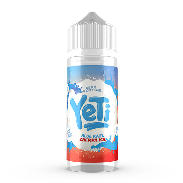 Yeti Ice Cold Blue Razz Cherry Ice 0mg 100ml Short...