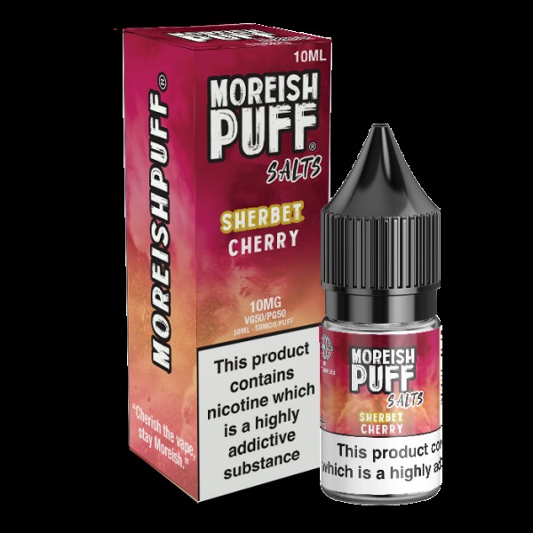 Moreish Puff Salts Cherry Sherbet 10ml Nic Salt