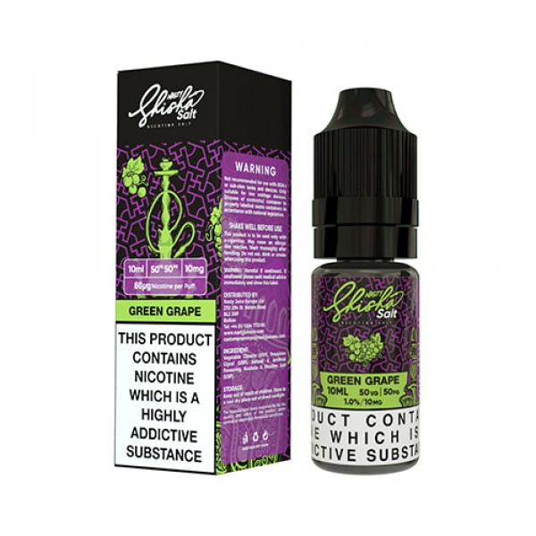 Nasty Juice Shisha Salt: Green Grape E-Liquid 10ml