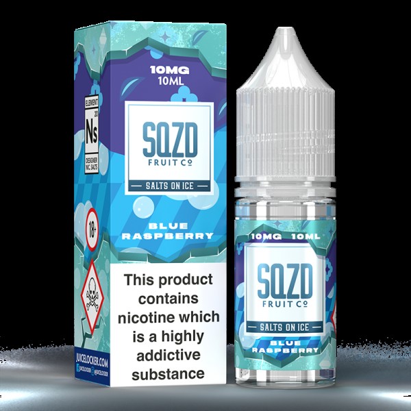 SQZD On Ice: Blue Raspberry 10ml Nic Salt