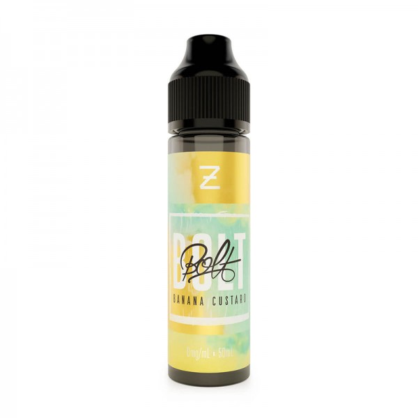 Zeus Juice Bolt: Banana Custard 0mg 50ml Short Fil...