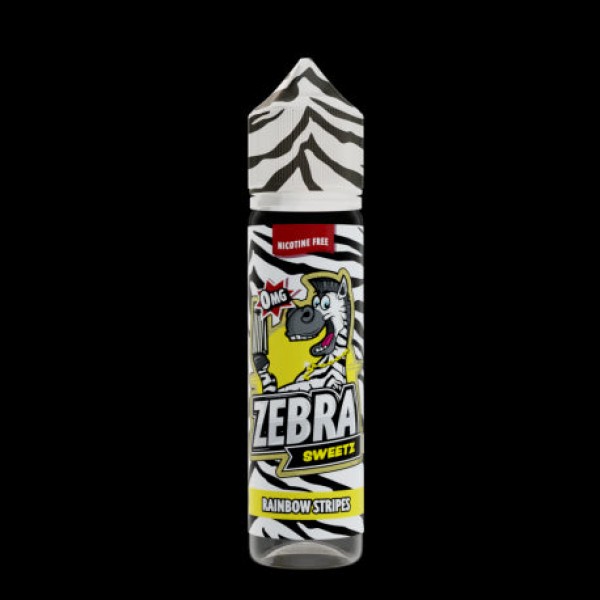 Zebra Juice Sweets: Rainbow Stripes 50ml Short Fil...