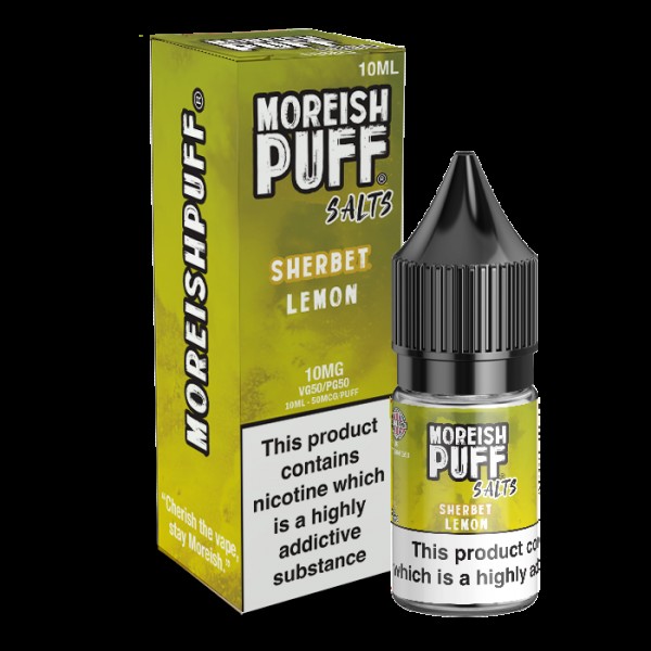 Moreish Puff Salts Lemon Sherbet 10ml Nic Salt