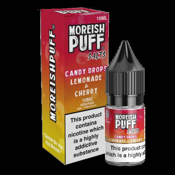 Moreish Puff Salts Lemonade & Cherry Candy Dro...