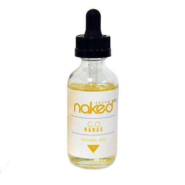 Naked 100 Cream Go Nanas 0mg 50ml Short Fill E-liquid