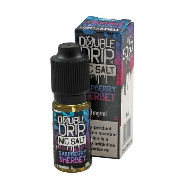 Double Drip Raspberry Sherbet Nic Salt 10ml