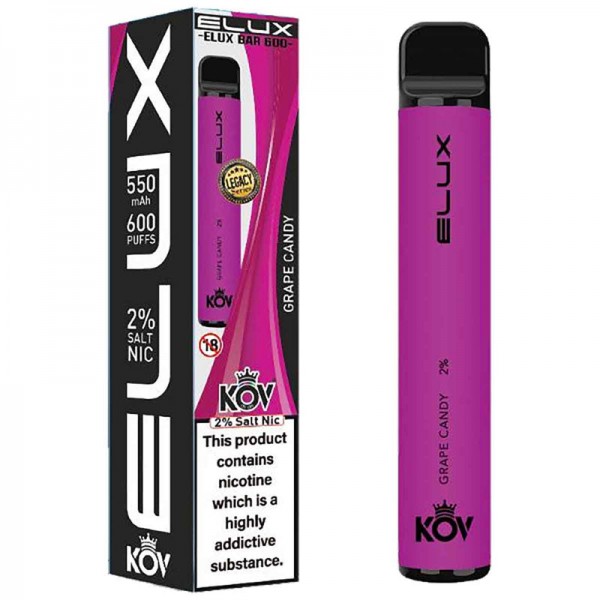 Elux Bar 600 Legacy Series Disposable Vape Device (Short Date/Out of Date)