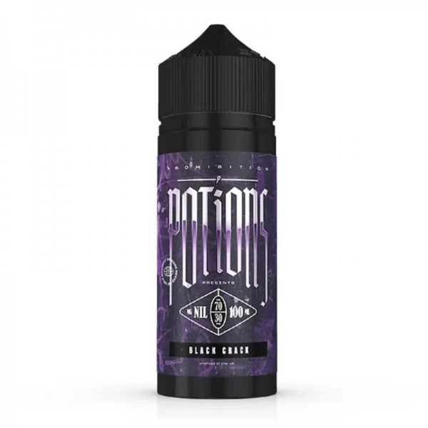 Prohibition Potions Black Crack 0mg 100ml Short Fi...