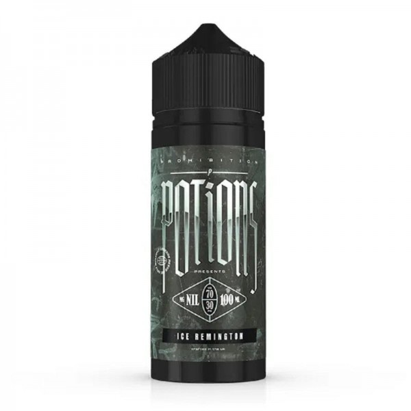 Prohibition Potions Ice Remington 0mg 100ml Short ...