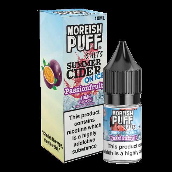 Moreish Puff Passionfruit Summer Cider on Ice 10ml...