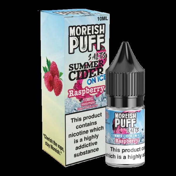 Moreish Puff Raspberry Summer Cider on Ice 10ml Ni...