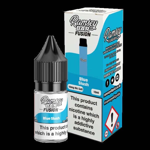 Ramsey E-Liquids Fusion: Blue Slush 10ml Nic Salt