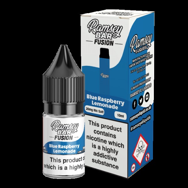 Ramsey E-Liquids Fusion: Blue Raspberry Lemonade 10ml Nic Salt