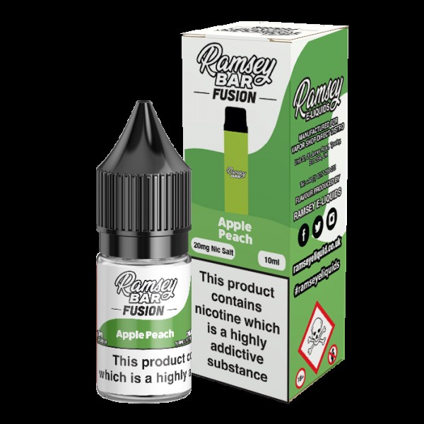 Ramsey E-Liquids Fusion: Apple Peach 10ml Nic Salt