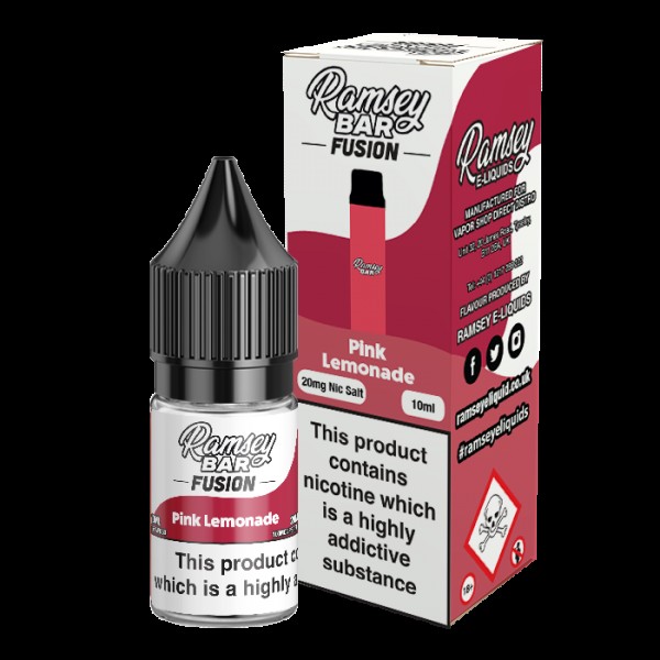 Ramsey E-Liquids Fusion: Pink Lemonade 10ml Nic Salt