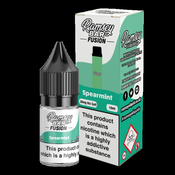 Ramsey Bar Fusion Spearmint 10ml Nic Salt