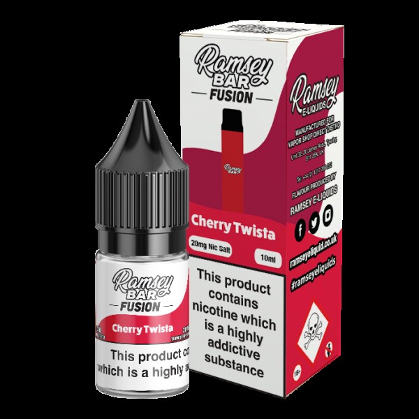 Ramsey Bar Fusion Cherry Twista 10ml Nic Salt