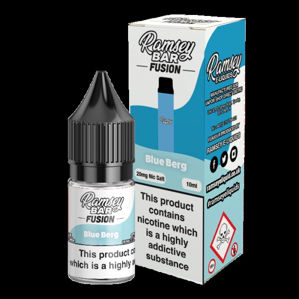 Ramsey Bar Fusion Blue Berg 10ml Nic Salt