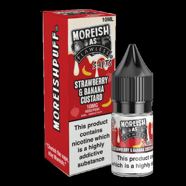 Moreish Puff Strawberry Banana Custard 10ml Nic Sa...