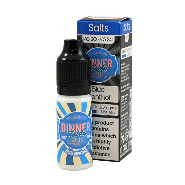 Dinner Lady Blue Menthol E-liquid Nic Salt 10ml