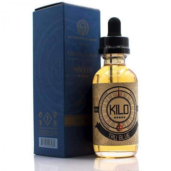 Kilo Premium E-liquids Original Series: True Blue (Blueberry Cheesecake) 0mg Shortfil - 50ml